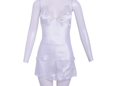 Batista Satin Nightdress Set Cream Online