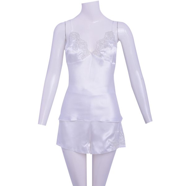 Batista Satin Nightdress Set Cream Online