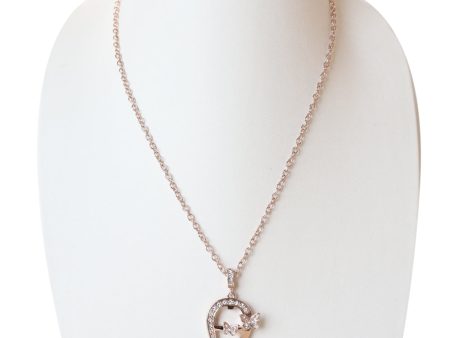 Aigner Necklace Rose Gold Plated Online Hot Sale