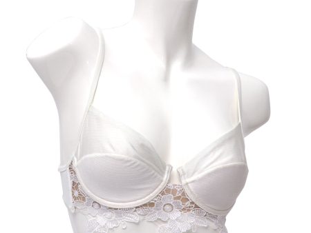 Yamamay Padded Bustier Swimsuit Top  White Small For Cheap