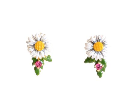 Les Nereides Champetre Emaille Earrings Online Hot Sale