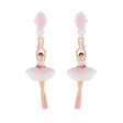 Les Nereides Pink And White Ballerina And Stone Clip On Earrings For Cheap