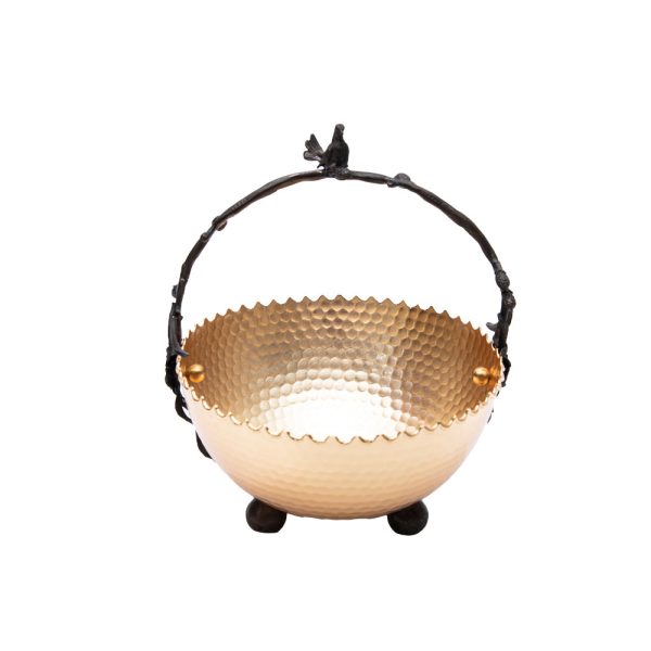 Decorium Nature S 17.5 Cm Basket, Gold Online