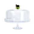 Cristal De Paris Footed Cheesecake Platter Verre Sale