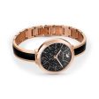 Swarovski Crystalline Delight Watch Metal Bracelet, Black, Rose-Gold Tone Pvd Online now