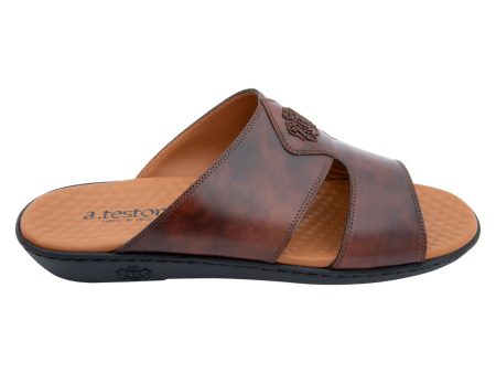 A.Testoni Sandal Caramel For Cheap