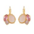 Les Nereides Quartz And Pink Rhinestone Dormeuses Earrings Online