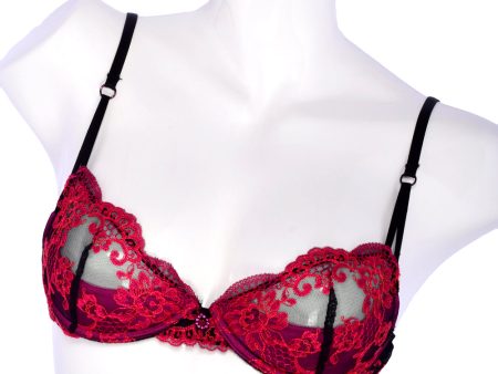 Lise Charmel Underwired Bra Black Fucshia 32B For Cheap