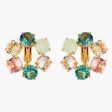 Les Nereides La Diamantine Acqua Azzura Hoops Clip-On Earrings Hot on Sale