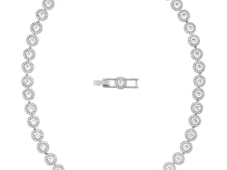 Swarovski Angelic Necklace White, Rhodium Plated Online