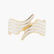 Les Nereides White And Gold Swan Wings Adjustable Ring Cheap