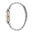 Esprit Ladies Two Tone Watch With Silver  Dial & Stone For Discount