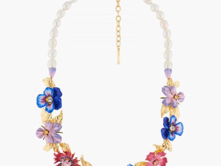 Les Nereides A Thousand Pansies Abd Freshwater Baroque Pearl Collar Necklace Hot on Sale