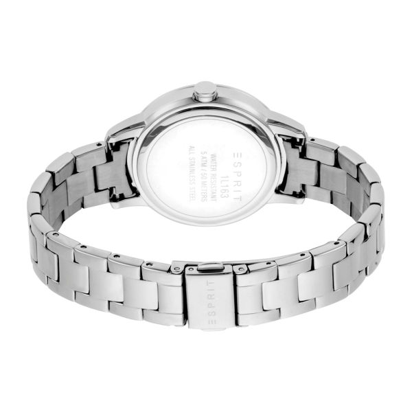 Esprit Ladies Watch Ss Case & Bracelet Â With Stone Silver Color Â Dial Online Sale