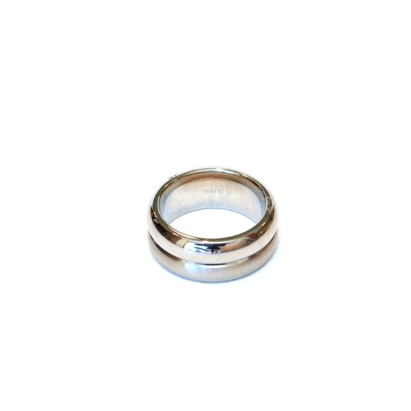 Esprit Ring Stainless Steel Combination With Matt & Glossy Finish Size 7 on Sale