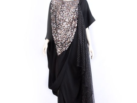 Montaha Black Gold Kaftan One Size Online