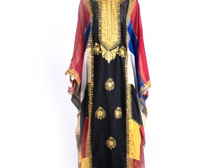 Montaha Mixed Color Kaftan One Size Online Hot Sale