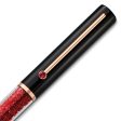 Swarovski Crystalline Gloss Ballpoint Pen Black And Red, Rose-Gold Tone Plated For Discount