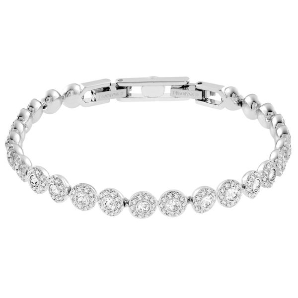 Swarovski Angelic Bracelet White, Rhodium Plated Hot on Sale