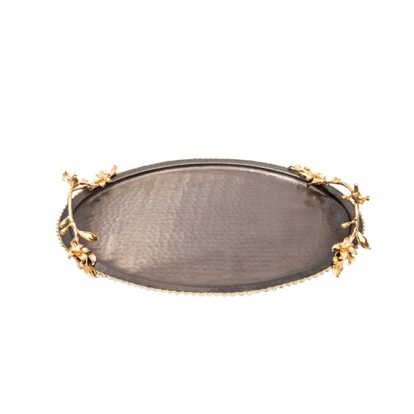 Decorium Nature Oval Tray, Bronze Cheap