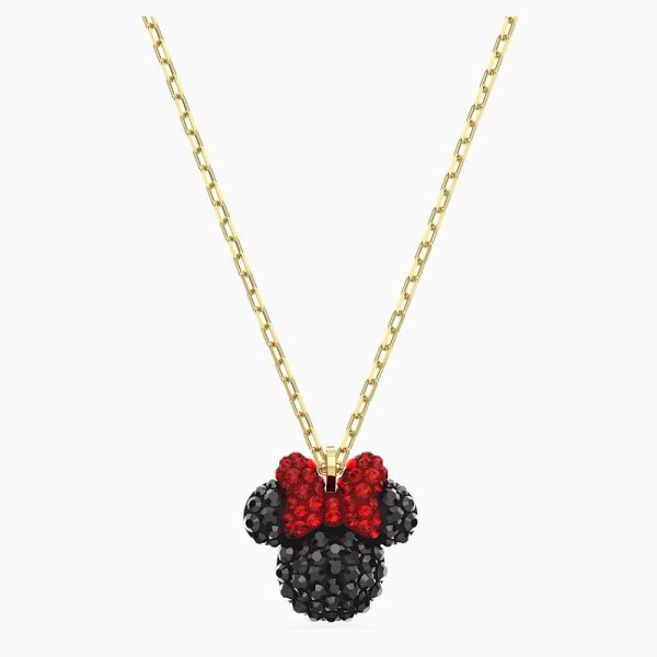 Swarovski Minnie Pendant Black Gold-Tone One Size For Sale