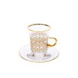 Decorium Mrc 12 Pcs Tea Set, Saucer  With Gold Rim For Sale