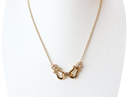 Aigner A Logo Necklace Gold Plated Online now