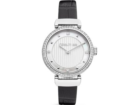 Cerruti Ladies Watch Stainless Steel Case With Stones Sale