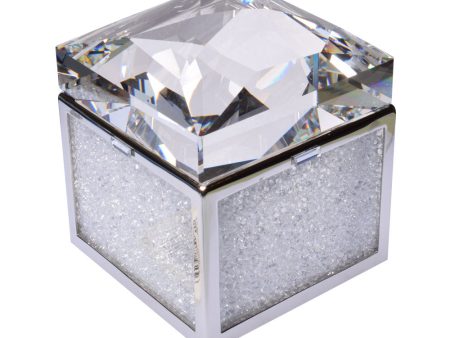 Swarovski Crystal Treasure Box Figurine White Cheap