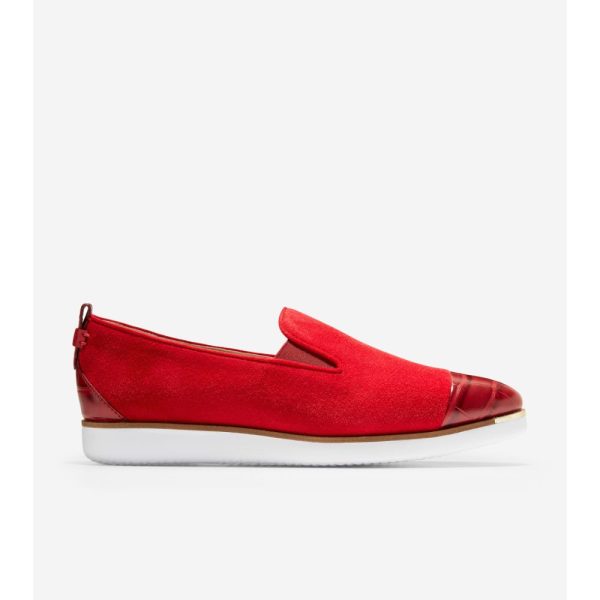 Cole Haan Grand Ambition Slip-on Sneaker Red Dahlia For Discount