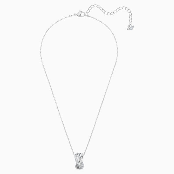 Swarovski Twist Rows Pendant White One Size on Sale