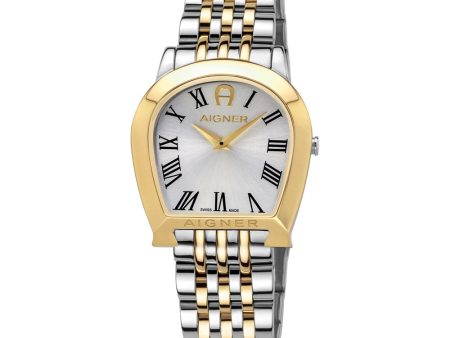 Aigner Alessandria Ladies Watch Stainless Steel With Gold Plated Case Cheap