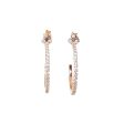 Esprit Earrings Ip Rosegold Color With Stone Online Sale