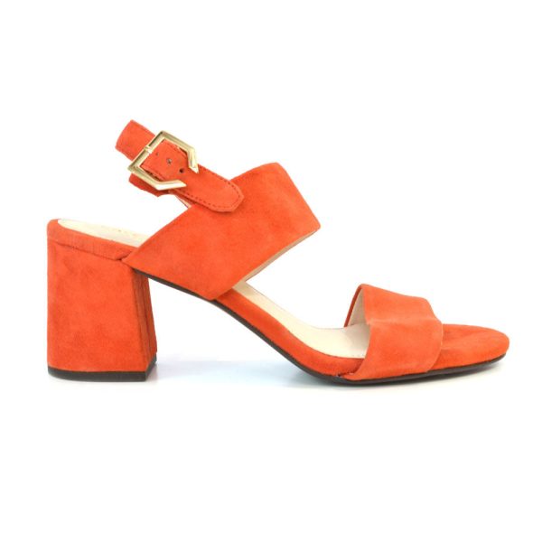 Cole Haan Avani City Sandal 65mm Aura Orange Suede Online Sale