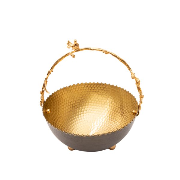 Decorium Nature 20 Cm Basket, Bronze For Discount