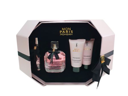 YSL Mon Paris EDP 90ml + 10ml Travel Size + Body Lotion 50ml + Shower Oil 50ml on Sale