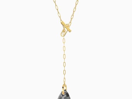 Swarovski T Bar Y Necklace Gray Gold-Tone One Size Online