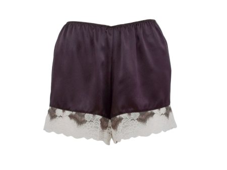 Twinset Shorts Purple Black Large Online Sale