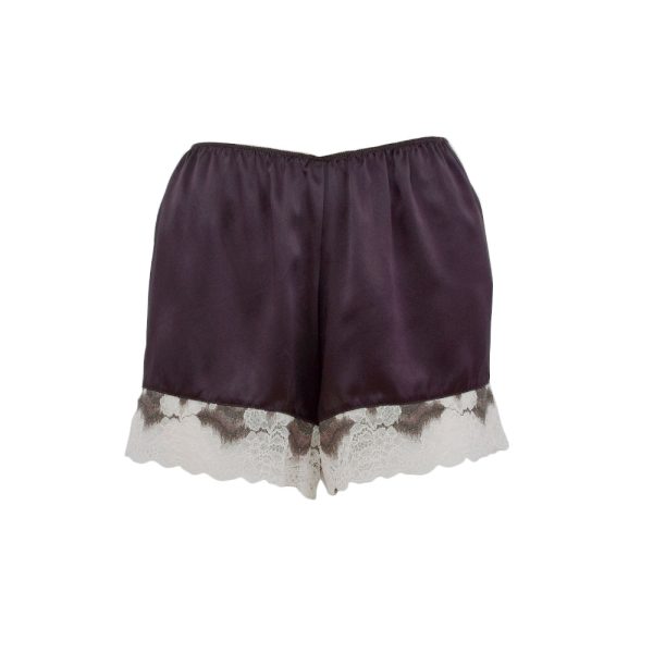 Twinset Shorts Purple Black Large Online Sale