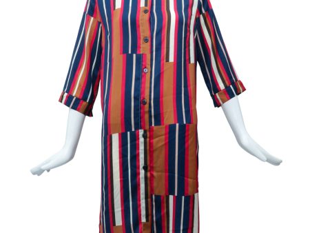 Twinset Long Sleeves Nightgown Stripes XL Online now