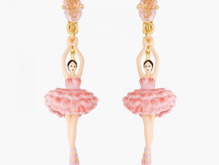 Les Nereides Cherry Blossom Ballerina Clip-On Earrings For Sale