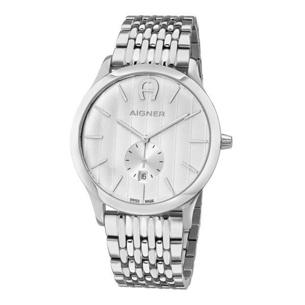 Aigner Tre Men s Watch Stainless Steel Case With Silver Dial Sale