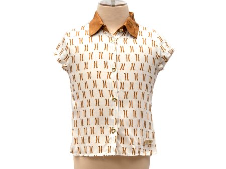 Alviero Martini Geo Beige Shirt Supply