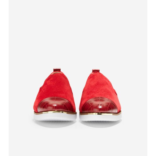 Cole Haan Grand Ambition Slip-on Sneaker Red Dahlia For Discount