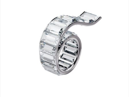 Swarovski Matrix Ring White, Rhodium Plated For Discount