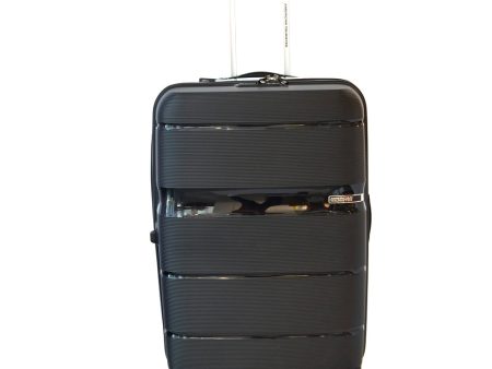 American Tourister Linex Spinner Tsa Expandable Black Regular For Discount