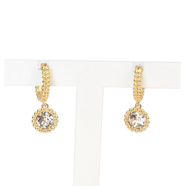 Swarovski Oxygen Mini Hoop Earrings Gold-Tone Online Hot Sale