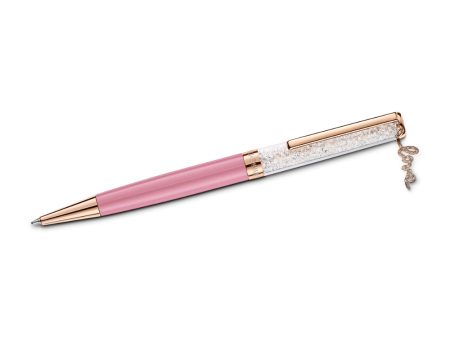 Swarovski Crystal Shimmer Ballpoint Pen Love, Pink, Rose-Gold Tone Plated Fashion