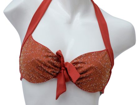 Twinset Bikini Bra Orange Red Hot on Sale