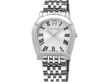 Aigner Alessandria Ladies Watch Full Stainless Steel Case & Bracelet With A Logo Shape For Cheap